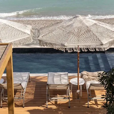 Lägenhet Cavo Dio 7 - Beachfront Bliss - Cozy Pool Sunset *