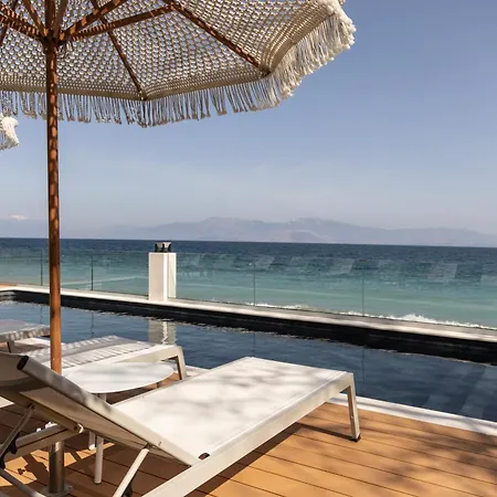 Lägenhet Cavo Dio 7 - Beachfront Bliss - Cozy Pool Sunset Kato Diminio